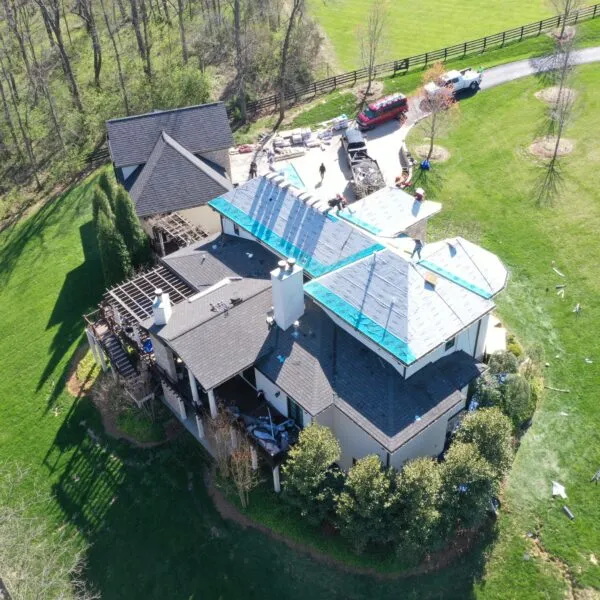 built-up roof installation